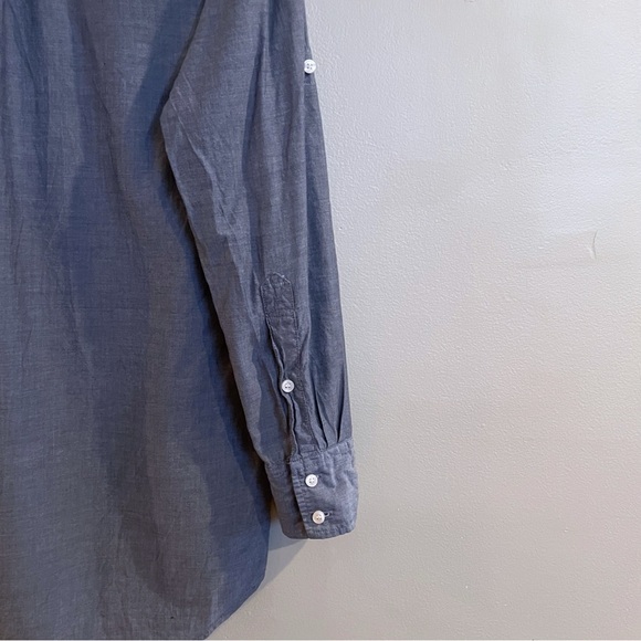 J.Crew Factory Chambray Oversized Tunic Top - Picture 7 of 8